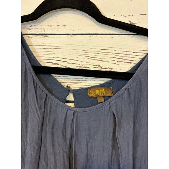 Women's Amanti Sleeveless Top Blue/Navy Size S - Picture 3 of 5